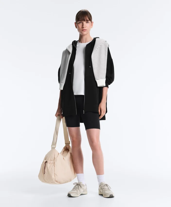 Chaqueta larga Soft Touch con modal Chaqueta larga Soft Touch con modal