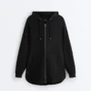 Chaqueta larga Soft Touch con modal Chaqueta larga Soft Touch con modal