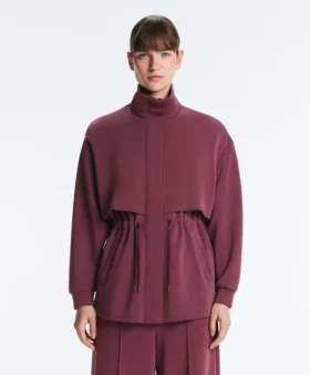 Chaqueta larga Soft Touch con modal y bolsillos