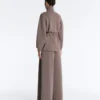 Chaqueta larga tipo corsé con cinturón de modal Soft Touch Chaqueta larga tipo corsé con cinturón de modal Soft Touch