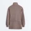 Chaqueta larga tipo corsé con cinturón de modal Soft Touch Chaqueta larga tipo corsé con cinturón de modal Soft Touch