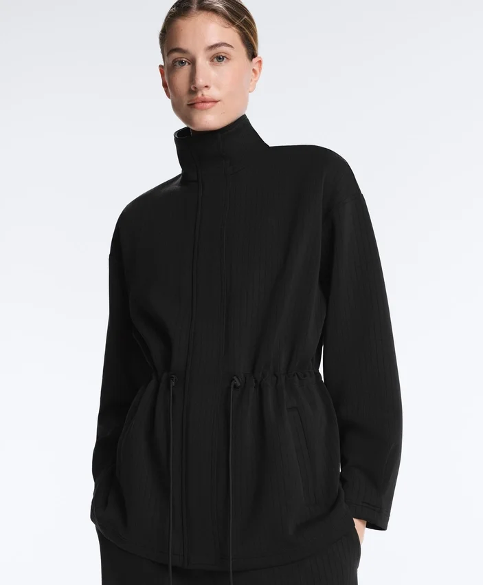 Chaqueta larga utilitaria de modal Soft Touch Chaqueta larga utilitaria de modal Soft Touch