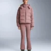 Pantalones de esquí elásticos acampanados y resistentes al agua