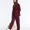Chaqueta oversize con capucha de piqué de algodón Chaqueta oversize con capucha de piqué de algodón