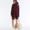Chaqueta oversize con capucha de piqué de algodón Chaqueta oversize con capucha de piqué de algodón