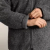 Chaqueta oversize de imitación de piel de oveja con capucha forrada de pelo sintético