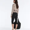 Chaqueta recta con cinturón y modal Soft Touch Chaqueta recta con cinturón y modal Soft Touch