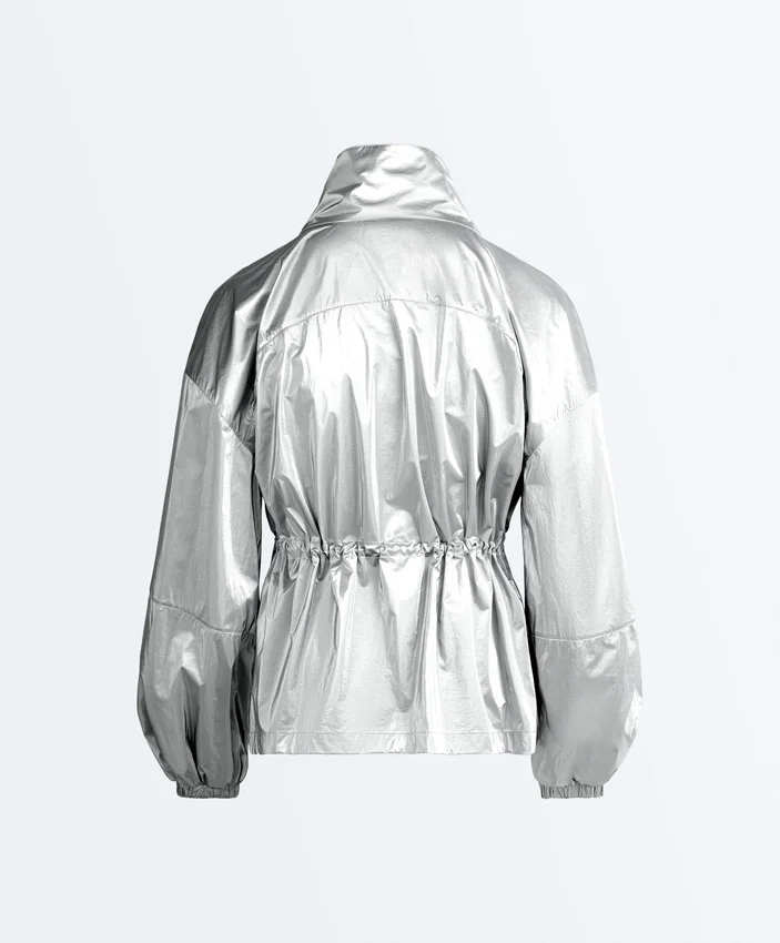 Chaqueta repelente al agua con efecto metalizado Chaqueta repelente al agua con efecto metalizado