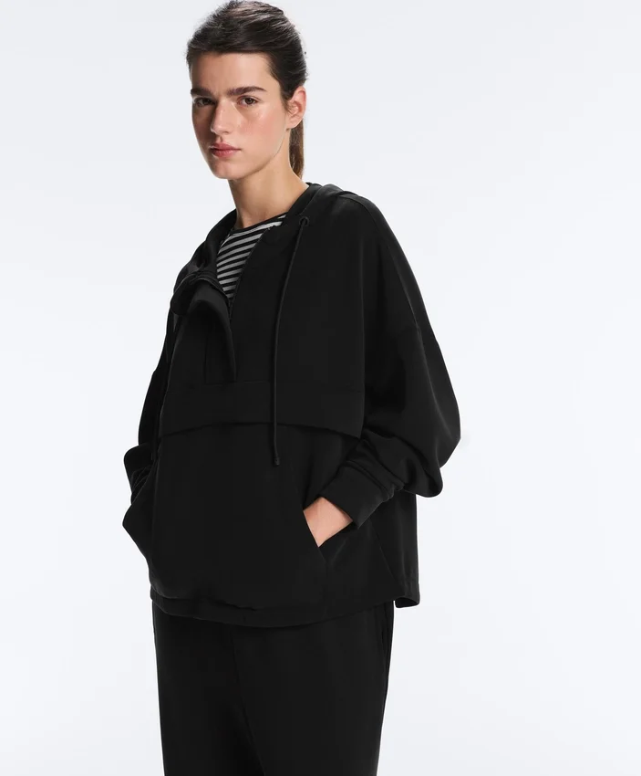 Sudadera con cremallera de modal Soft Touch de tacto suave Sudadera con cremallera de modal Soft Touch de tacto suave