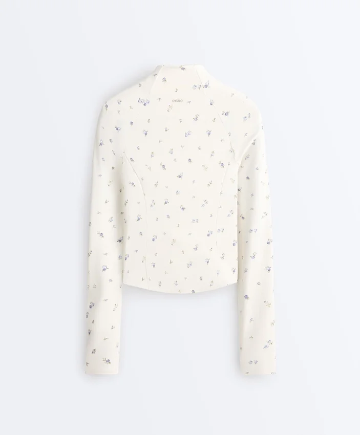 Chaqueta técnica Evermove con estampado floral Chaqueta técnica Evermove con estampado floral