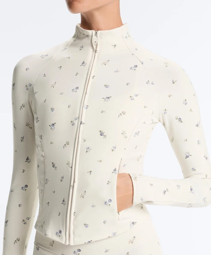 Chaqueta técnica Evermove con estampado floral Chaqueta técnica Evermove con estampado floral