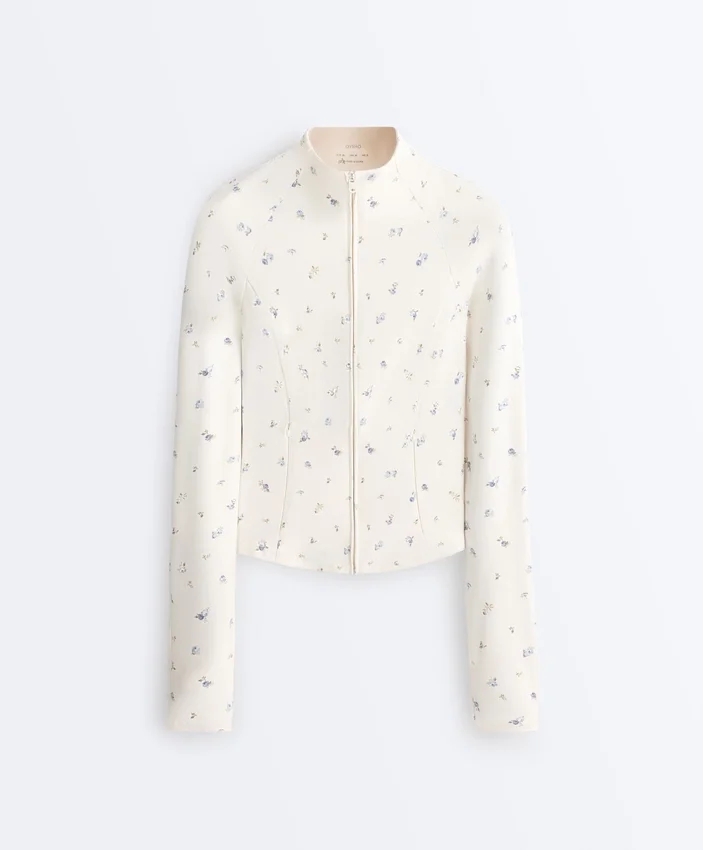 Chaqueta técnica Evermove con estampado floral Chaqueta técnica Evermove con estampado floral