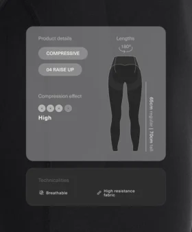 Compressive Leggings de cintura alta hasta el tobillo