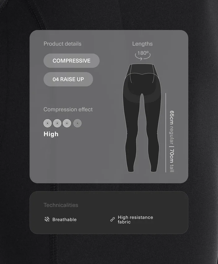 Compressive Leggings de cintura alta hasta el tobillo Compressive Leggings de cintura alta hasta el tobillo