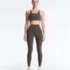 Compressive sports bra with firm support and reflective elements Compressive sports bra with firm support and reflective elements