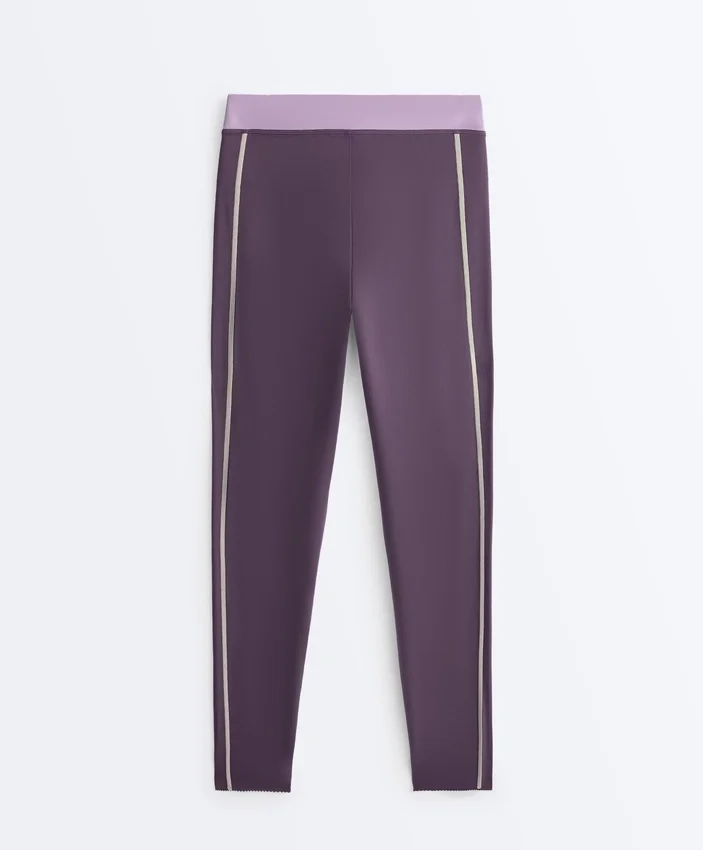 Compressive Leggings de talle alto con largo hasta el tobillo de 65 cm Compressive Leggings de talle alto con largo hasta el tobillo de 65 cm