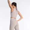 Compressive Leggings de talón alto con contraste