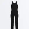Compressive Mono largo con cuello halter Compressive Mono largo con cuello halter