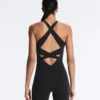 Compressive Mono largo con cuello halter Compressive Mono largo con cuello halter