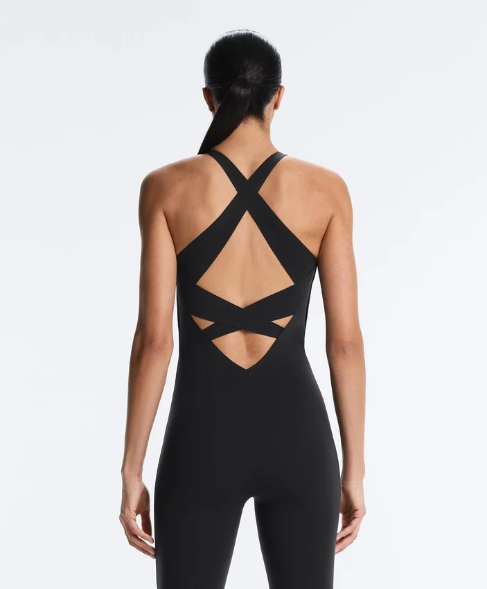 Compressive Mono largo con cuello halter Compressive Mono largo con cuello halter