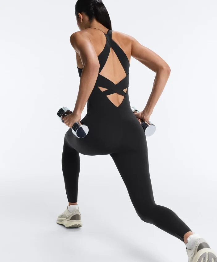 Compressive Mono largo con cuello halter Compressive Mono largo con cuello halter
