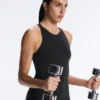 Compressive Mono largo con cuello halter Compressive Mono largo con cuello halter