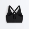 Compressive sports bra with crossed back and firm support Compressive sports bra with crossed back and firm support
