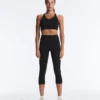 Compressive sports bra with crossed back and firm support Compressive sports bra with crossed back and firm support