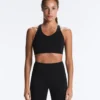 Compressive sports bra with crossed back and firm support Compressive sports bra with crossed back and firm support