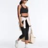 Compressive sports bra with crossed back and firm support Compressive sports bra with crossed back and firm support