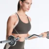 Compressive sports bra with firm support and reflective elements Compressive sports bra with firm support and reflective elements