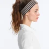 Diademas deportivas a rayas de 6 cm
