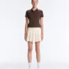 Falda corta plisada sin costuras de talle alto Falda corta plisada sin costuras de talle alto