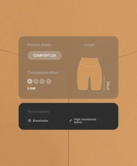 Leggings ciclistas de talle alto de 20 cm de Comfortlux