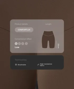 Leggings ciclistas de talle alto de 20 cm de Comfortlux