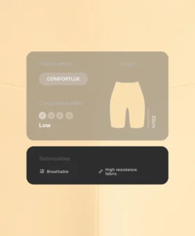 Leggings ciclistas de talle alto de 20 cm de Comfortlux