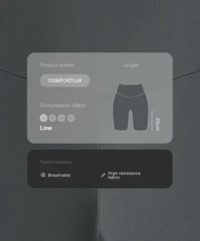 Leggings ciclistas de talle alto de 20 cm de Comfortlux