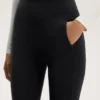 Leggings cálidos de talle alto hasta el tobillo con bolsillos, 70 cm Leggings cálidos de talle alto hasta el tobillo con bolsillos, 70 cm