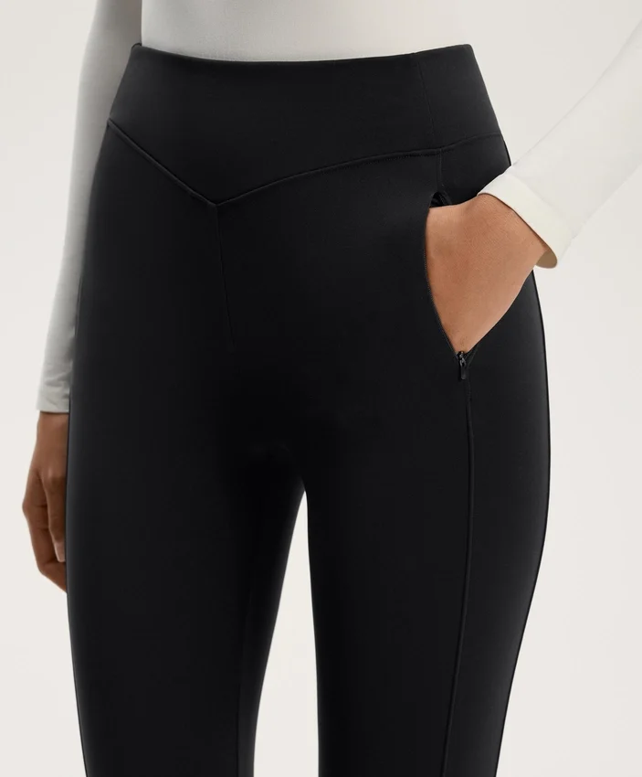 Leggings cálidos de talle alto hasta el tobillo con bolsillos, 70 cm Leggings cálidos de talle alto hasta el tobillo con bolsillos, 70 cm