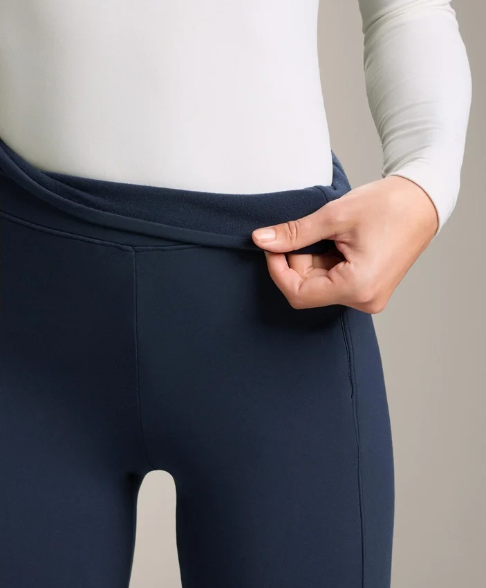Leggings cálidos de talle alto hasta el tobillo con bolsillos, 70 cm Leggings cálidos de talle alto hasta el tobillo con bolsillos, 70 cm