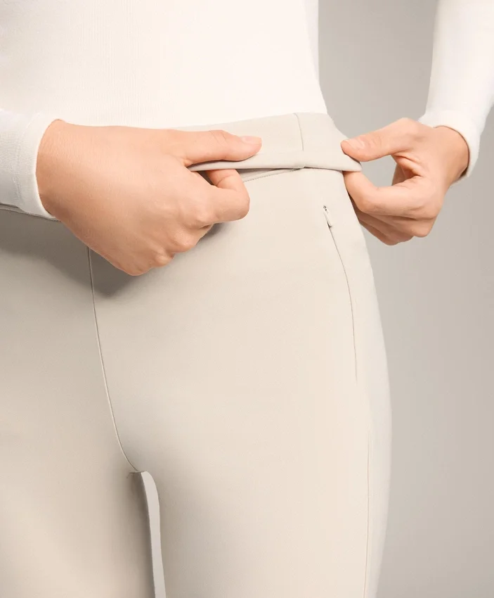 Leggings cálidos de talle alto hasta el tobillo con bolsillos, 70 cm Leggings cálidos de talle alto hasta el tobillo con bolsillos, 70 cm