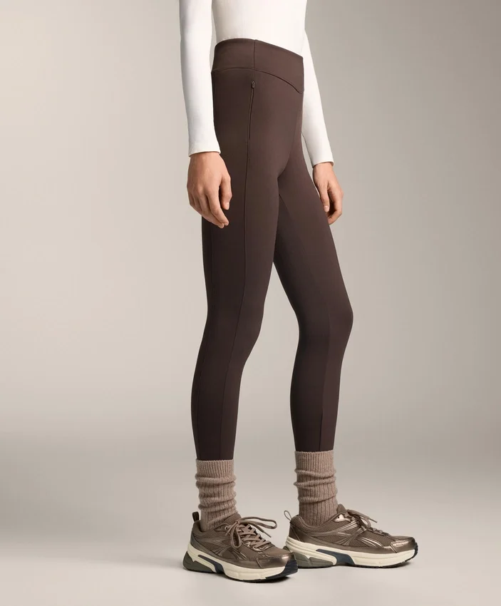 Leggings cálidos de talle alto hasta el tobillo con bolsillos, 70 cm Leggings cálidos de talle alto hasta el tobillo con bolsillos, 70 cm