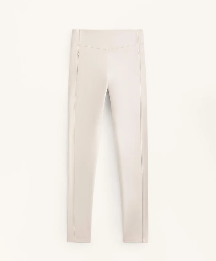 Leggings cálidos de talle alto hasta el tobillo con bolsillos, 70 cm Leggings cálidos de talle alto hasta el tobillo con bolsillos, 70 cm