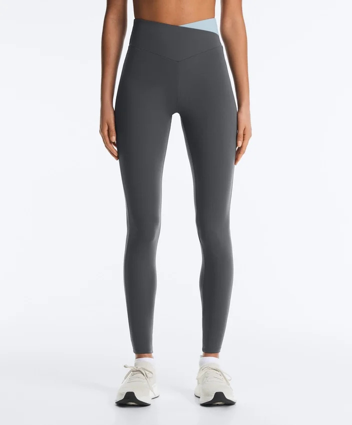 Leggings Comfortlux con cintura en V y contraste, hasta el tobillo Leggings Comfortlux con cintura en V y contraste, hasta el tobillo