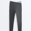 Leggings Comfortlux con cintura en V y contraste, hasta el tobillo Leggings Comfortlux con cintura en V y contraste, hasta el tobillo