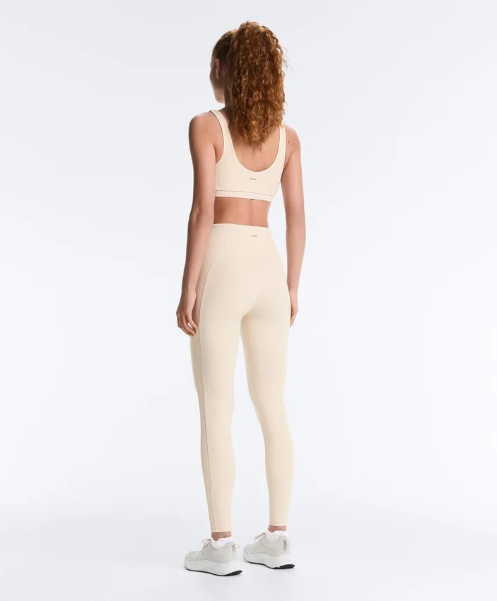 Leggings Comfortlux de cintura alta acanalada, 65 cm, hasta el tobillo Leggings Comfortlux de cintura alta acanalada, 65 cm, hasta el tobillo