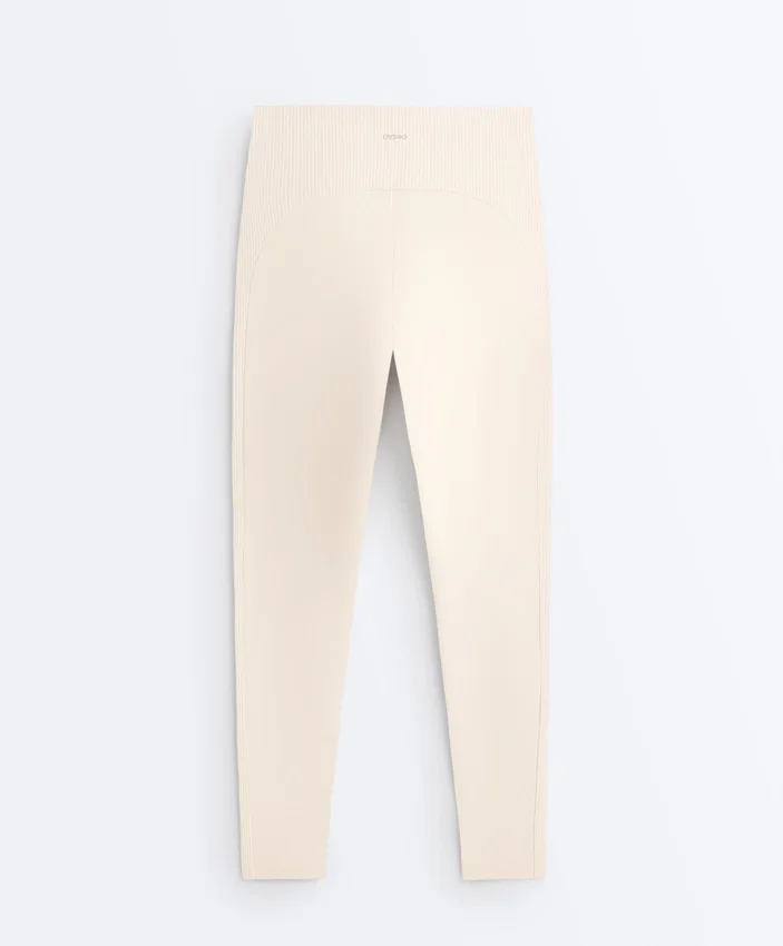 Leggings Comfortlux de cintura alta acanalada, 65 cm, hasta el tobillo Leggings Comfortlux de cintura alta acanalada, 65 cm, hasta el tobillo