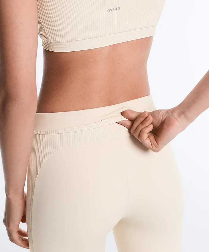 Leggings Comfortlux de cintura alta acanalada, 65 cm, hasta el tobillo Leggings Comfortlux de cintura alta acanalada, 65 cm, hasta el tobillo