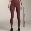 Leggings Comfortlux de cintura alta y largo hasta el tobillo con tejido acanalado