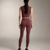 Leggings Comfortlux de cintura alta y largo hasta el tobillo con tejido acanalado